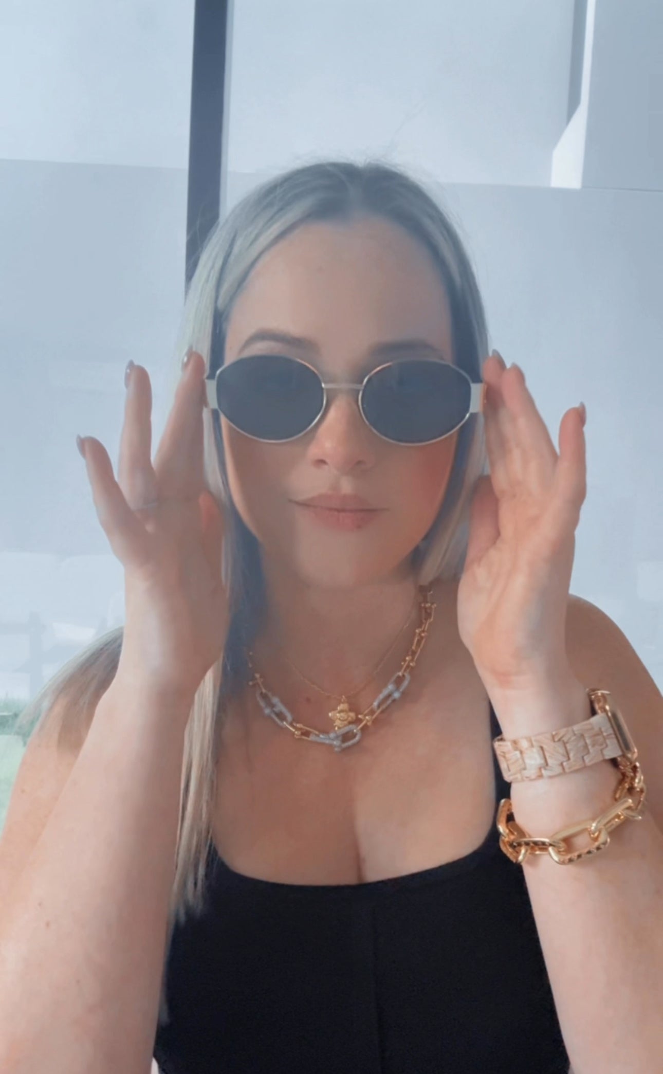 C BLACK&GOLD SUNGLASSES REF 3