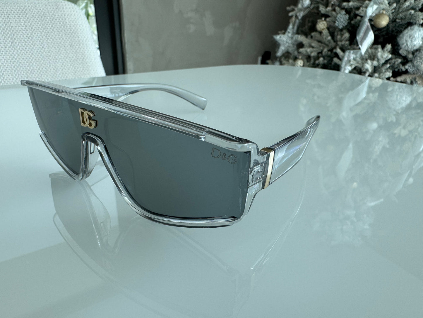 D COLORS BROWN SILVER BLACK PRINT SUNGLASSES