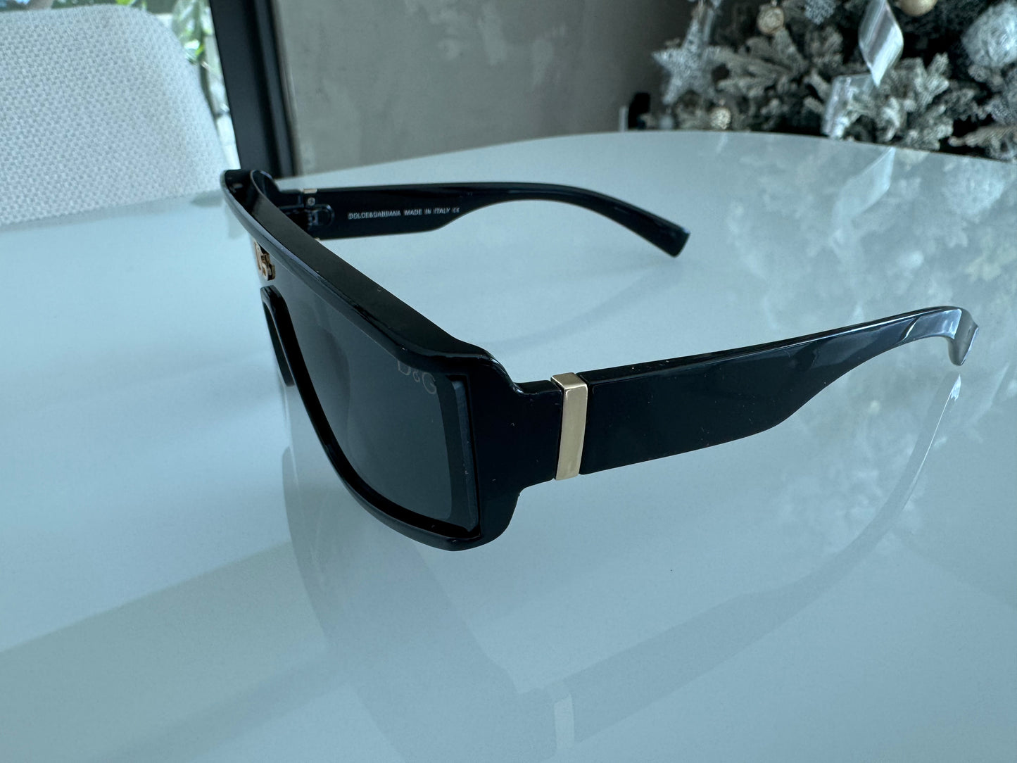 D COLORS BROWN SILVER BLACK PRINT SUNGLASSES