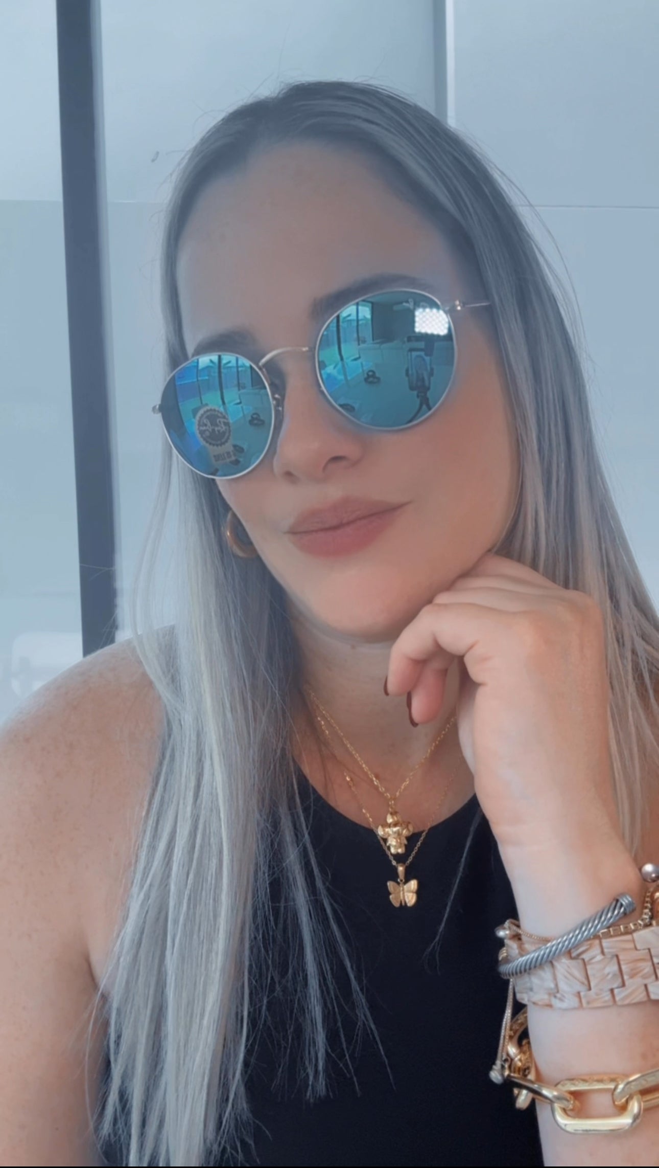 R BLUE MIRROR SUNGLASSES REF 14