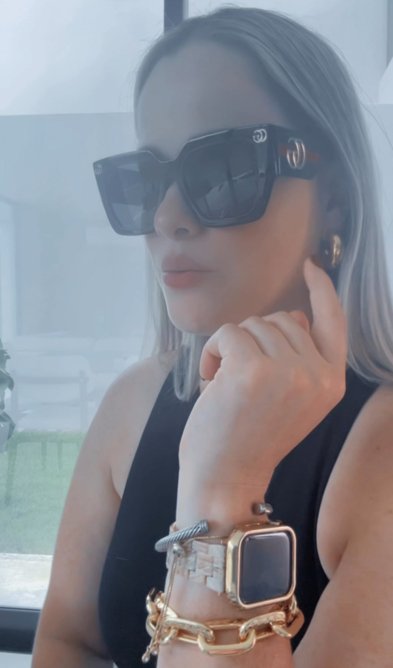 G GREEN & RED SUNGLASSES