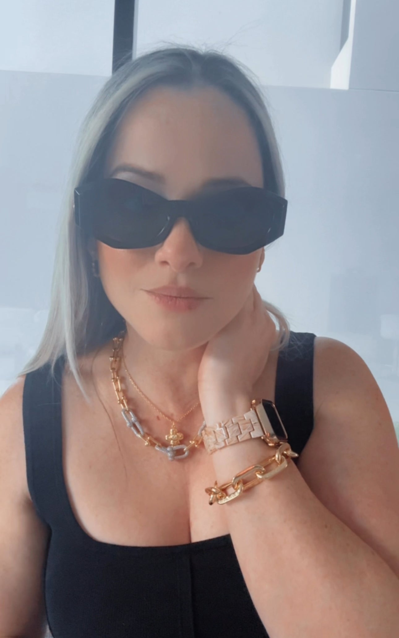 V BLACK&BROWN SUNGLASSES REF 17