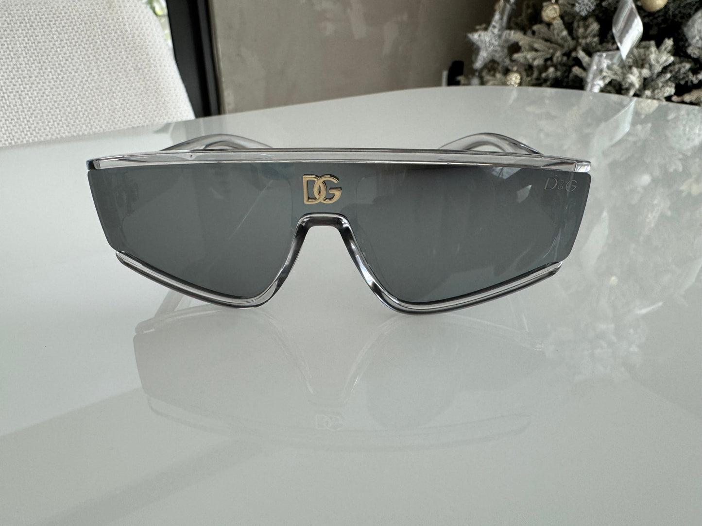D COLORS BROWN SILVER BLACK PRINT SUNGLASSES