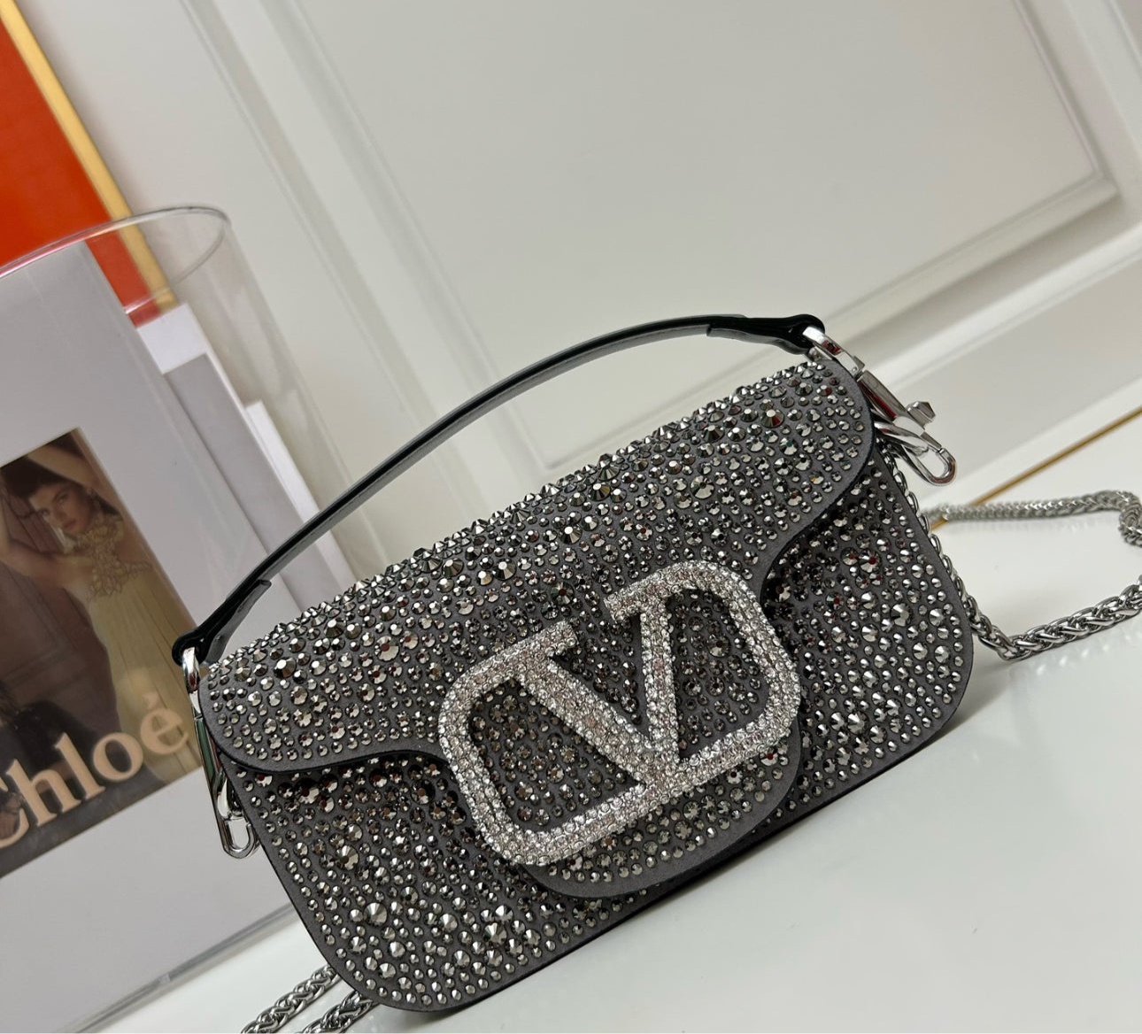 V BLACK GLAM BAG