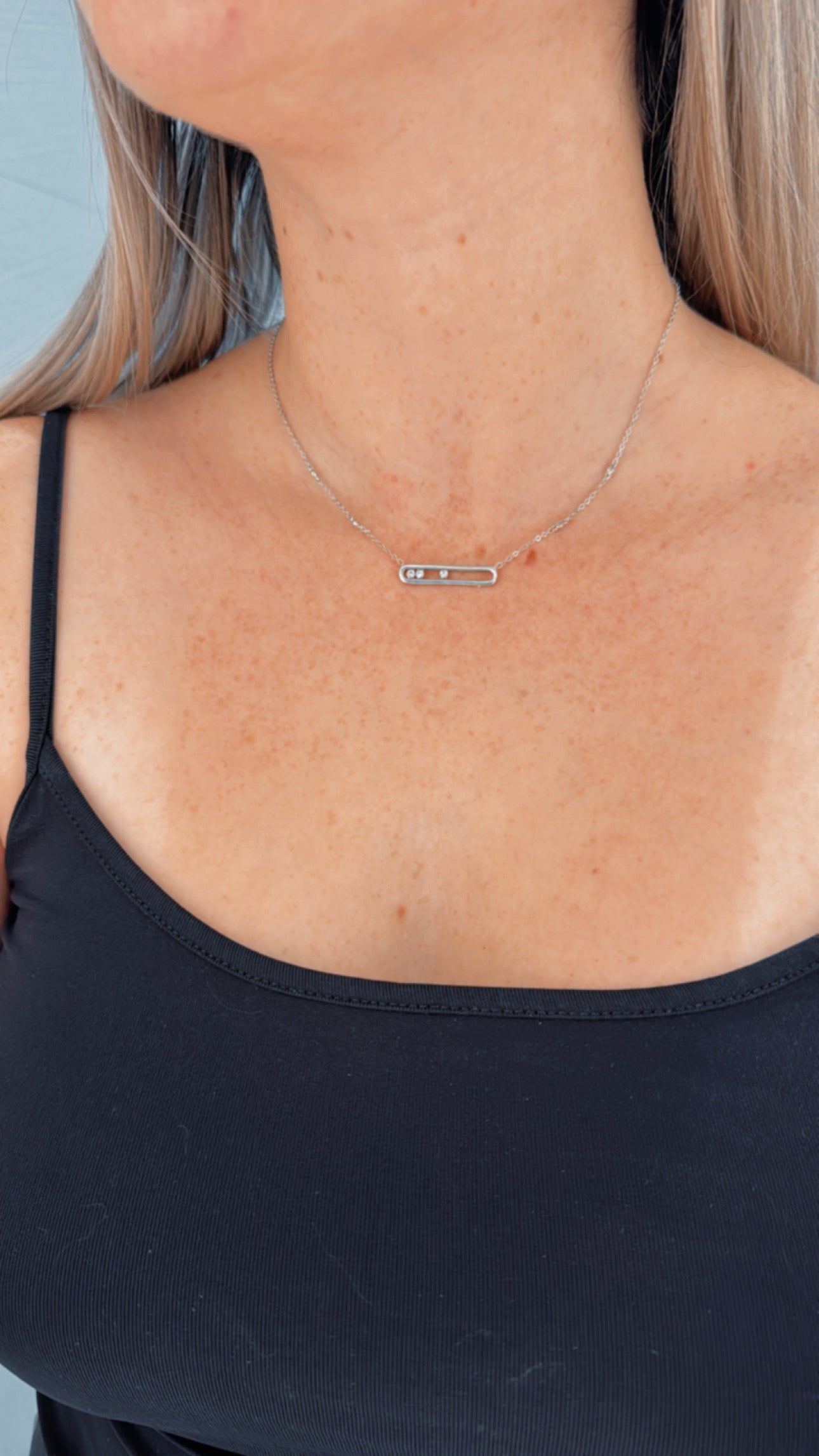 M SILVER NECKLACE