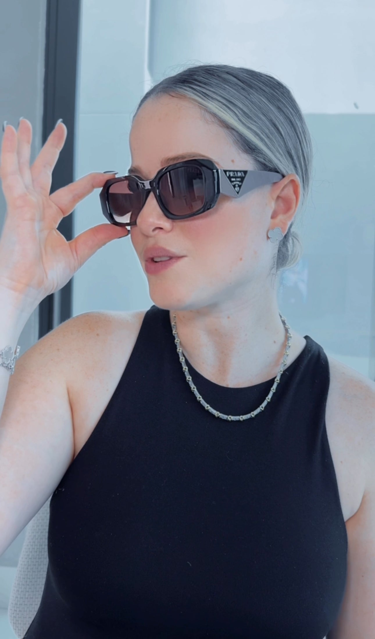 P BROWN & GRAY SUNGLASSES