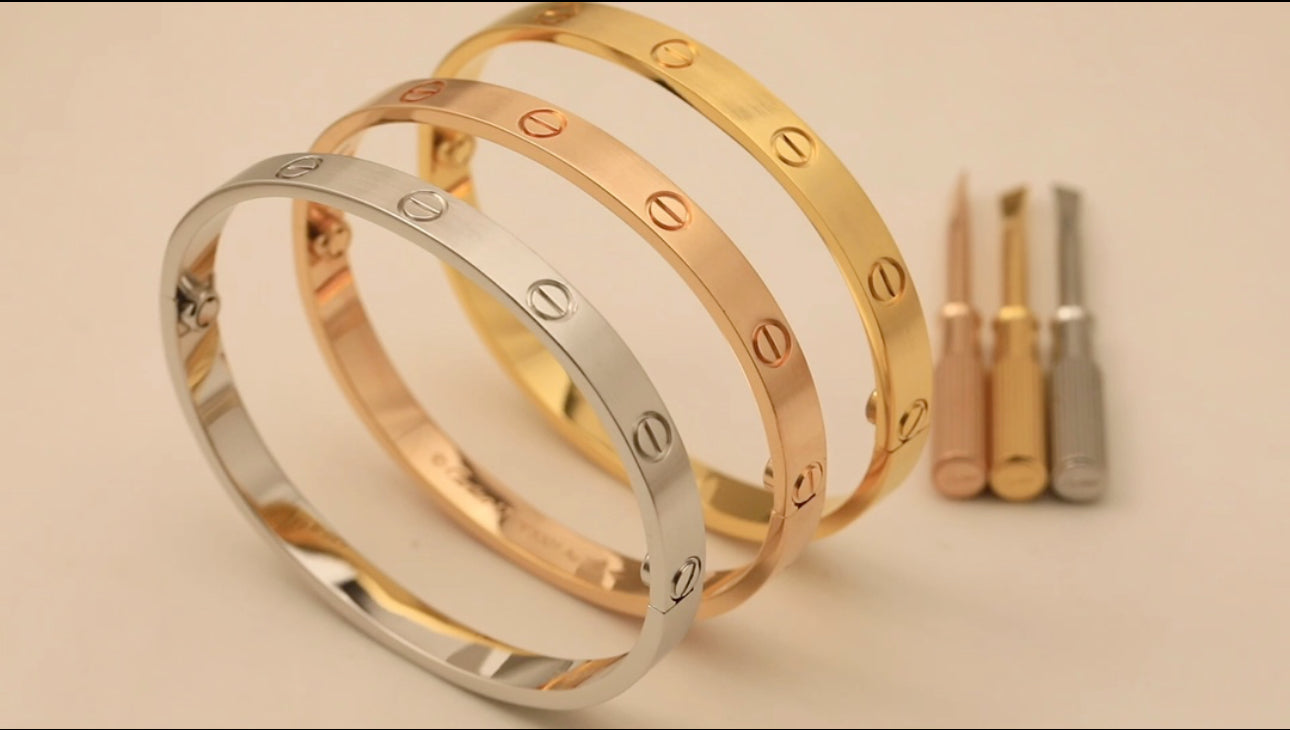 C COLORS GOLD ROSE GOLD & SILVER BRACELETS