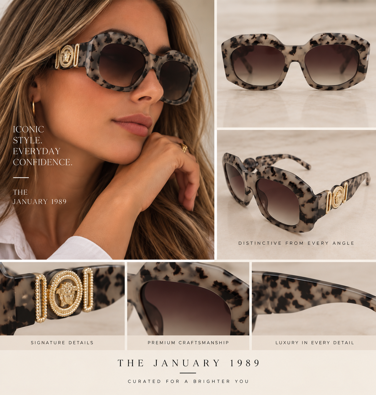 V PRINT COLORS SUNGLASSES