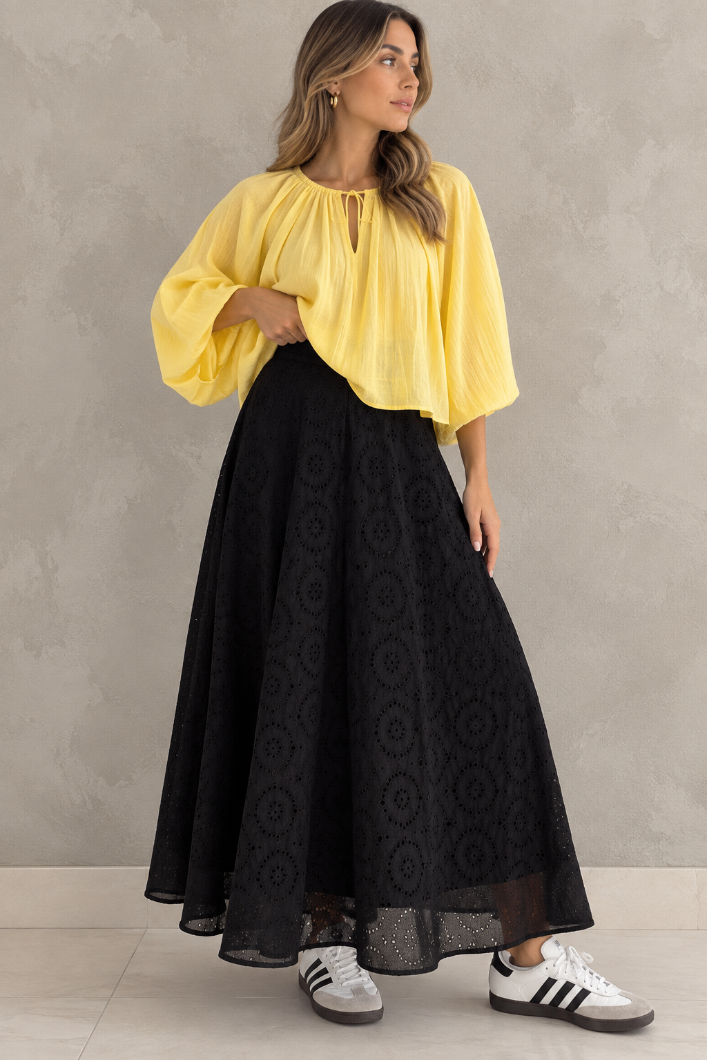 BLACK MAXI SKIRT