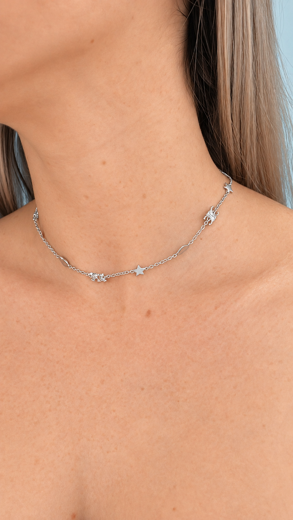 C SILVER NECKLACE