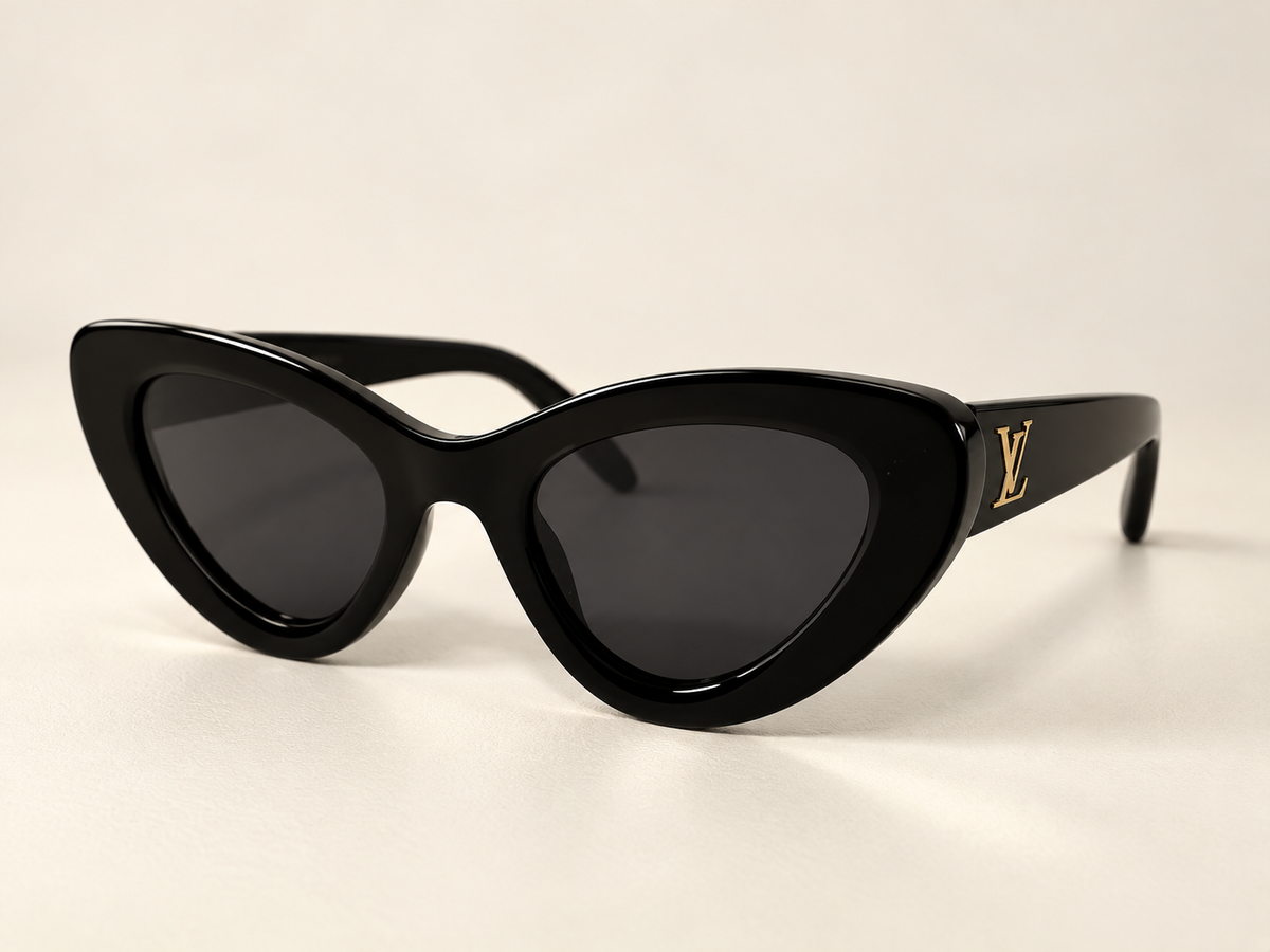 L BLACK GOLD SUNGLASSES