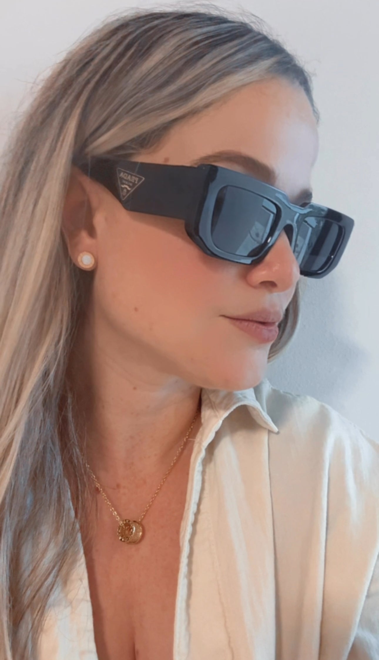 P COLORS BROWN BLACK SUNGLASSES