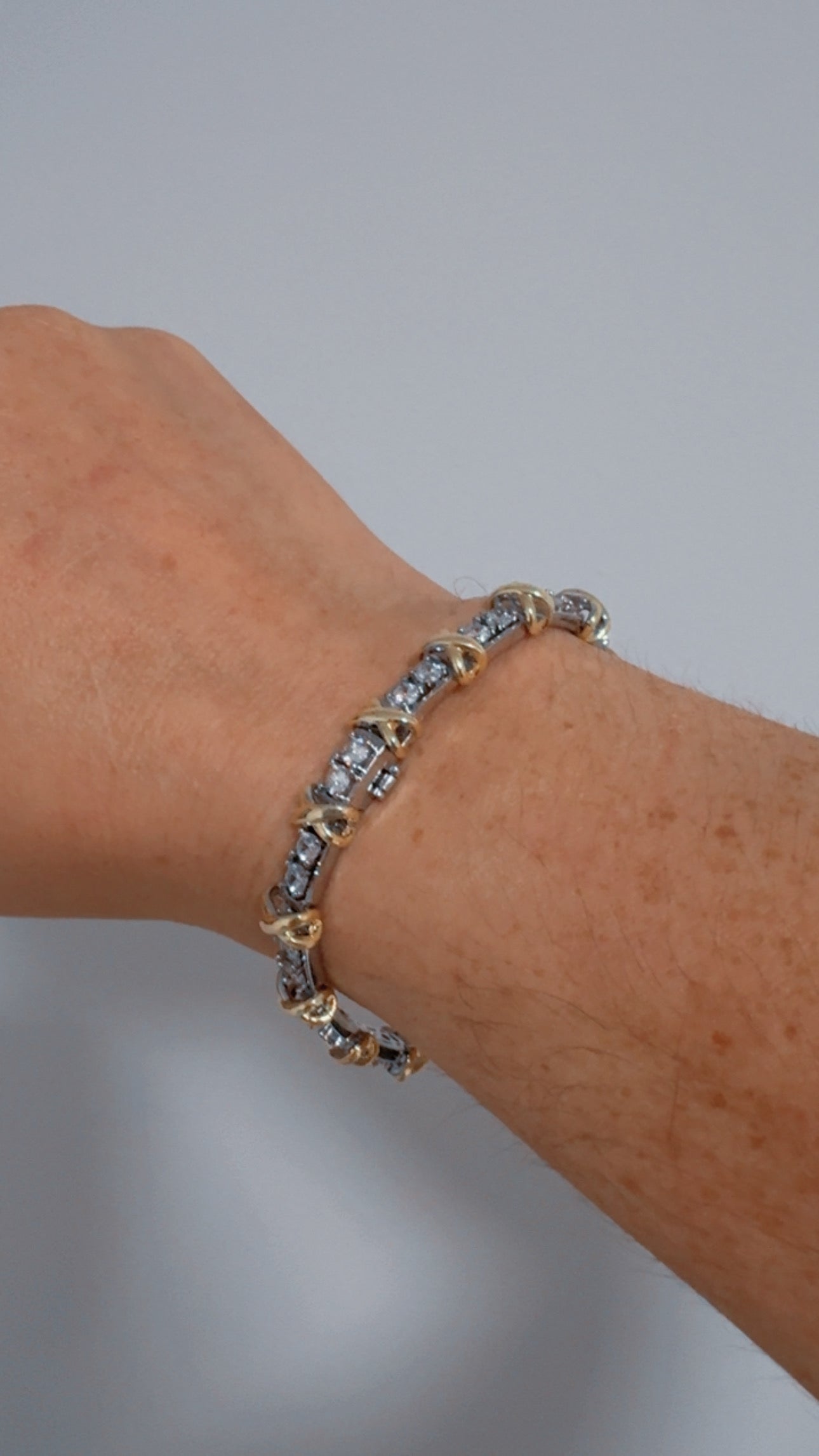 TF SILVER GOLD BRACELET NECKLACE