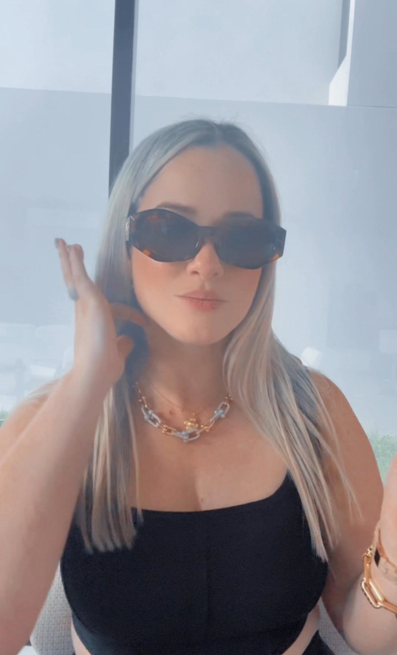V BLACK&BROWN SUNGLASSES REF 17