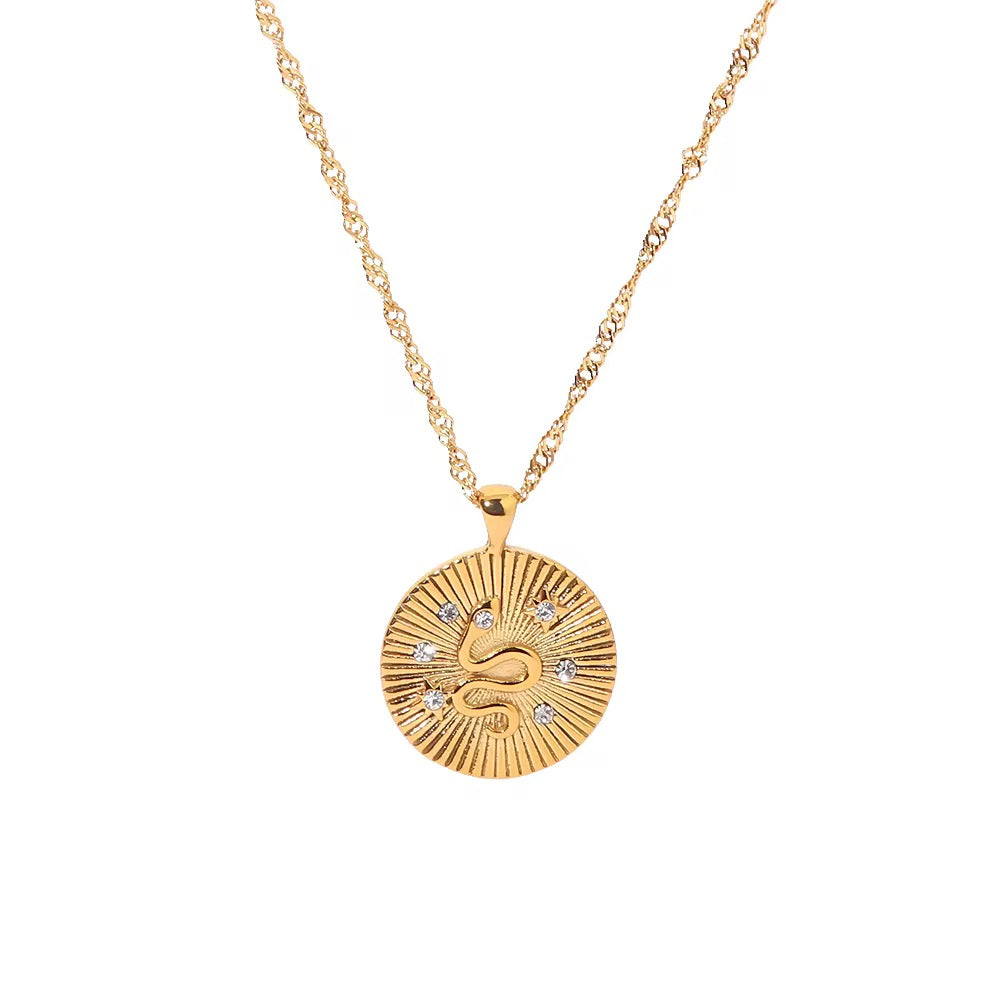 SNAKE GOLD NECKLACE WATERPROOF 18K GOLD PLATED