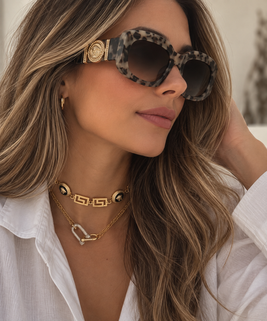 V PRINT COLORS SUNGLASSES