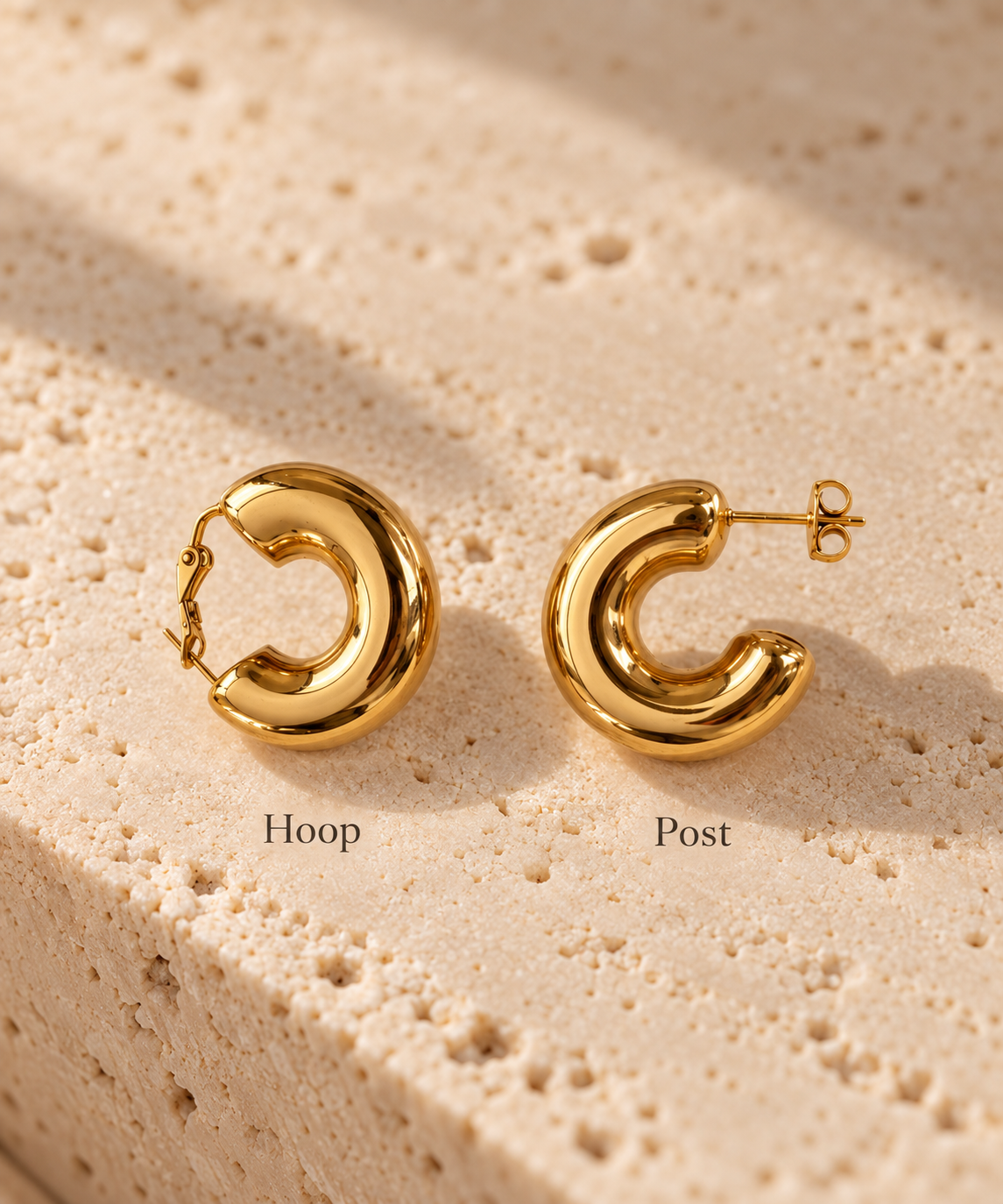 GOLD CHUNKY EARRINGS