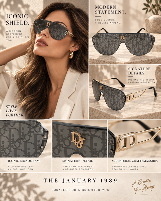 D COLORS SILVER BLACK SUNGLASSES