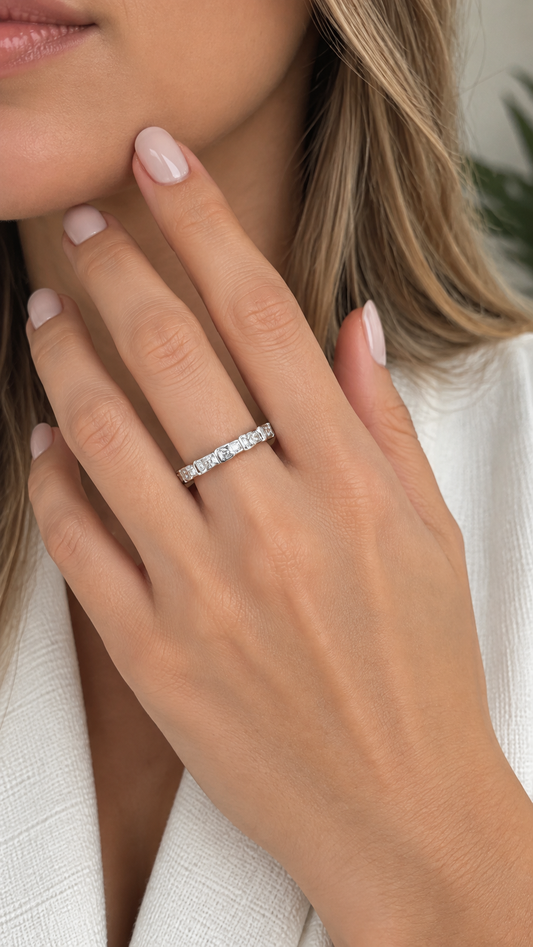 B SILVER RING