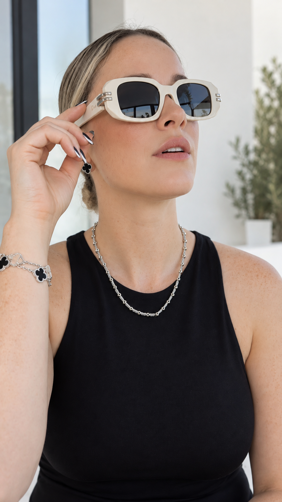 D BEIGE SUNGLASSES