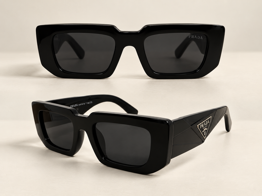 P COLORS BROWN BLACK SUNGLASSES