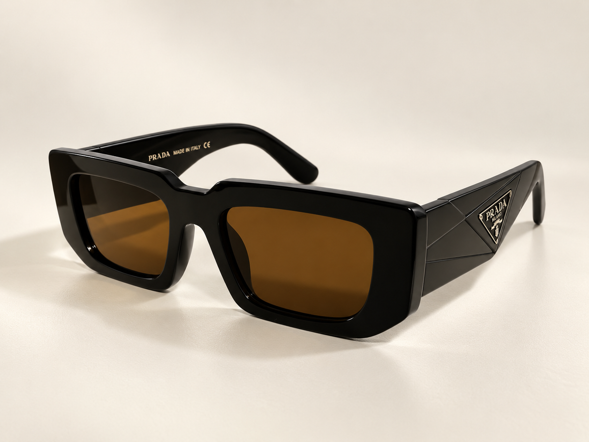 P COLORS BROWN BLACK SUNGLASSES