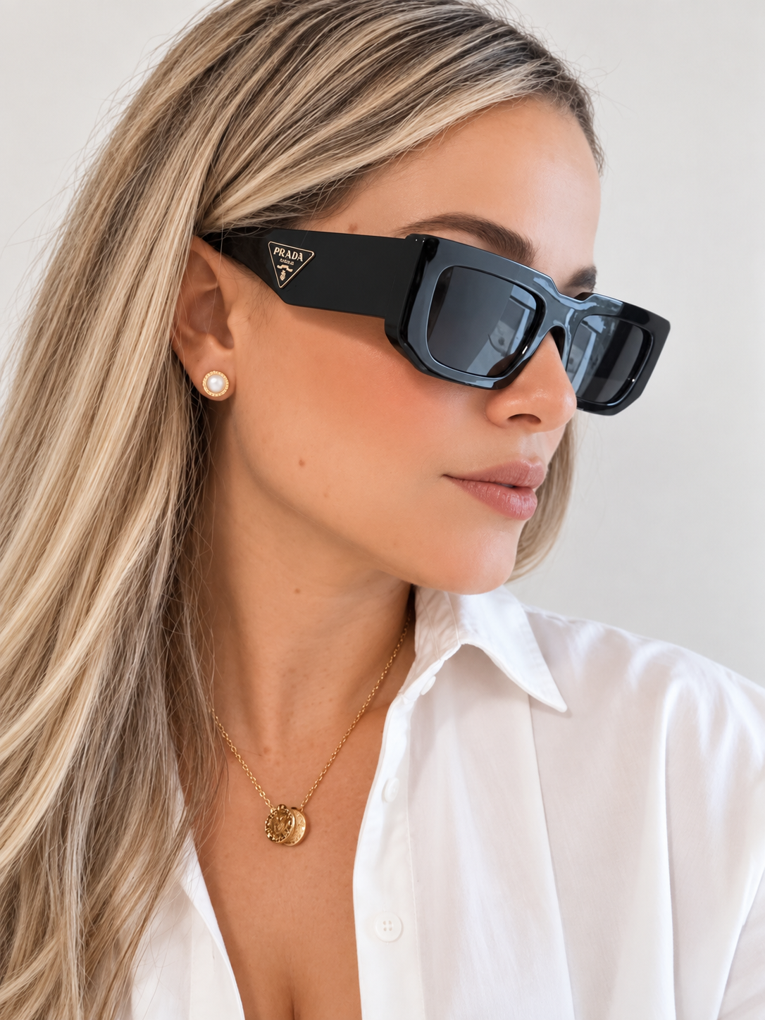 P COLORS BROWN BLACK SUNGLASSES