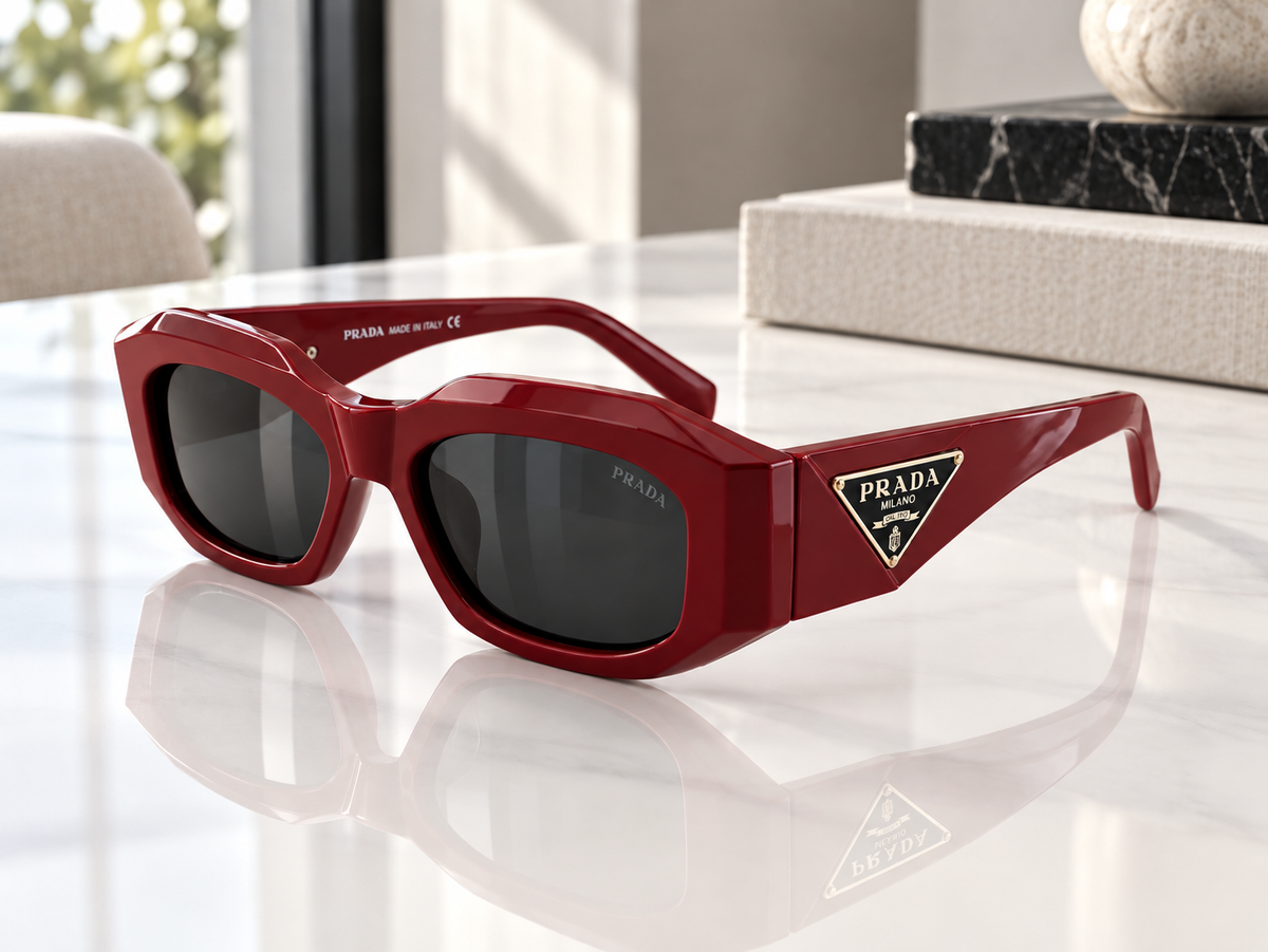 P COLORS BLACK BROWN WHITE SUNGLASSES