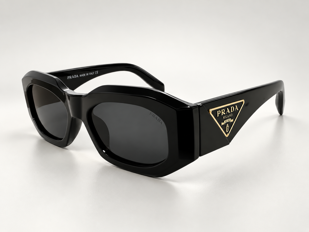 P COLORS BLACK BROWN WHITE SUNGLASSES