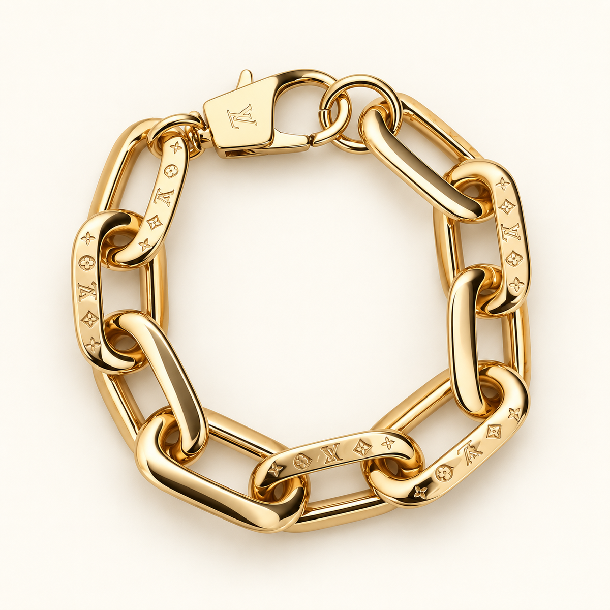 LV COLORS GOLD & SILVER NECKLACE & BRACELET