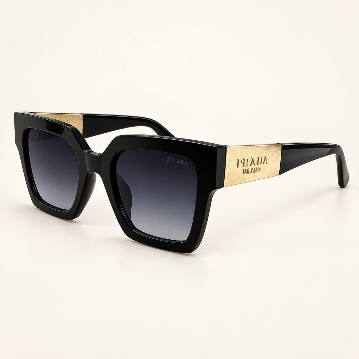 P COLORS BLACK WHITE BLUE GOLD SUNGLASSES