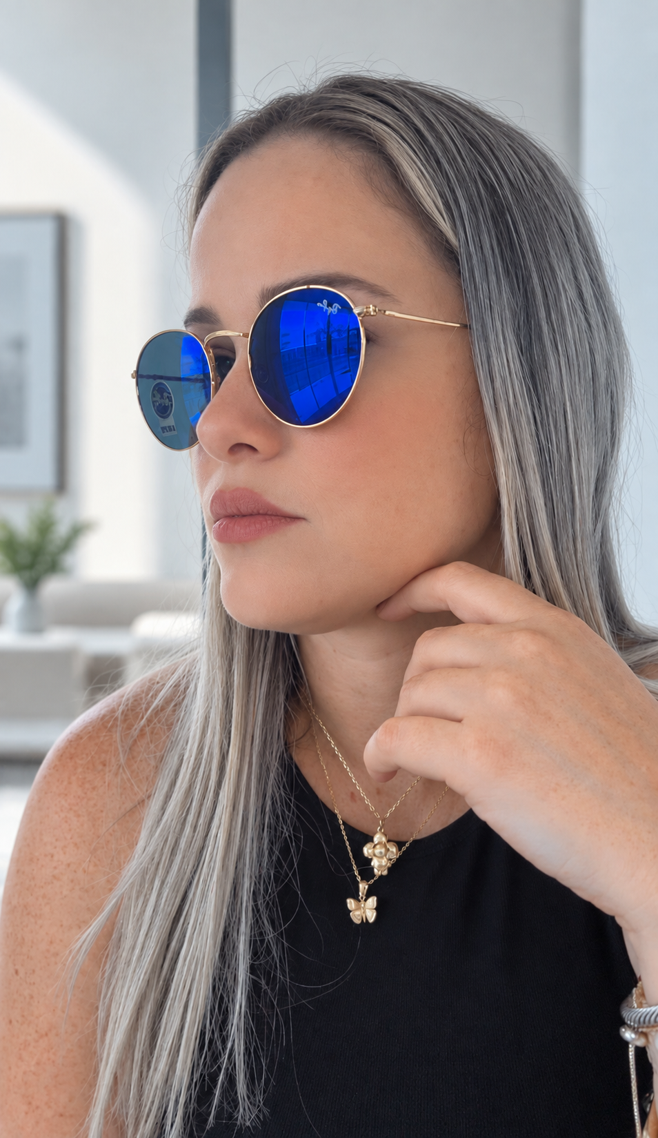 R COLORS ROUND SUNGLASSES REF 15