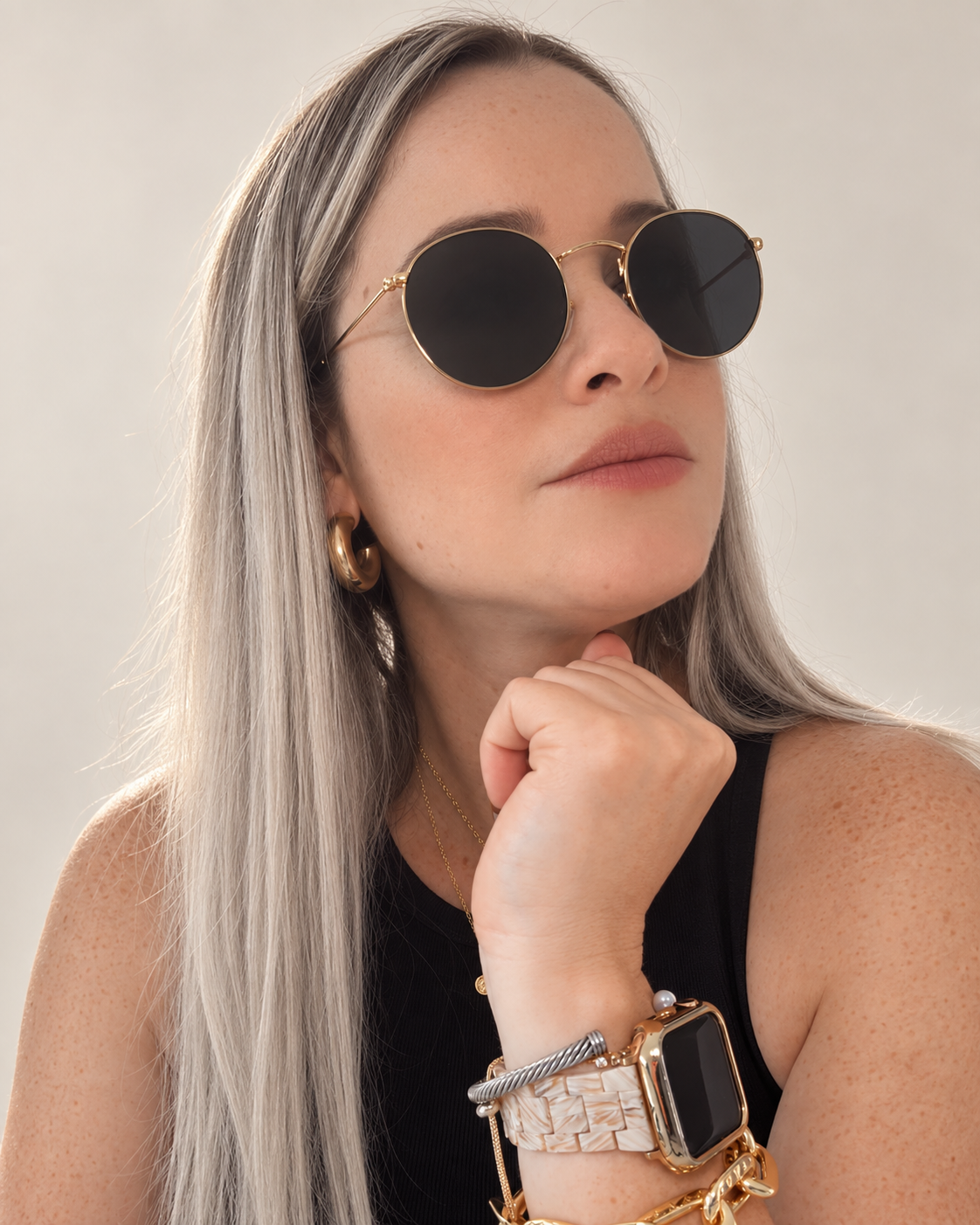 R COLORS ROUND SUNGLASSES REF 15
