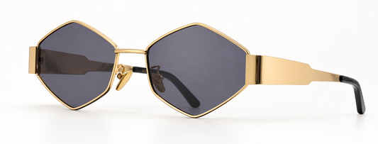 C BLACK&GOLD HEXAGONAL SUNGLASSES REF 2