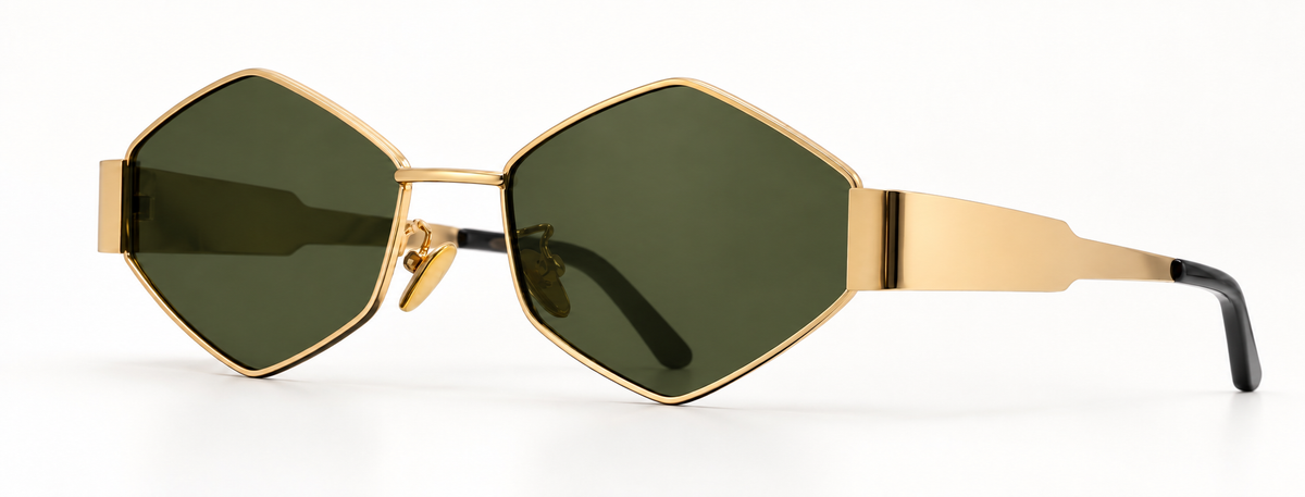 C GOLD HEXAGONAL SUNGLASSES REF 2