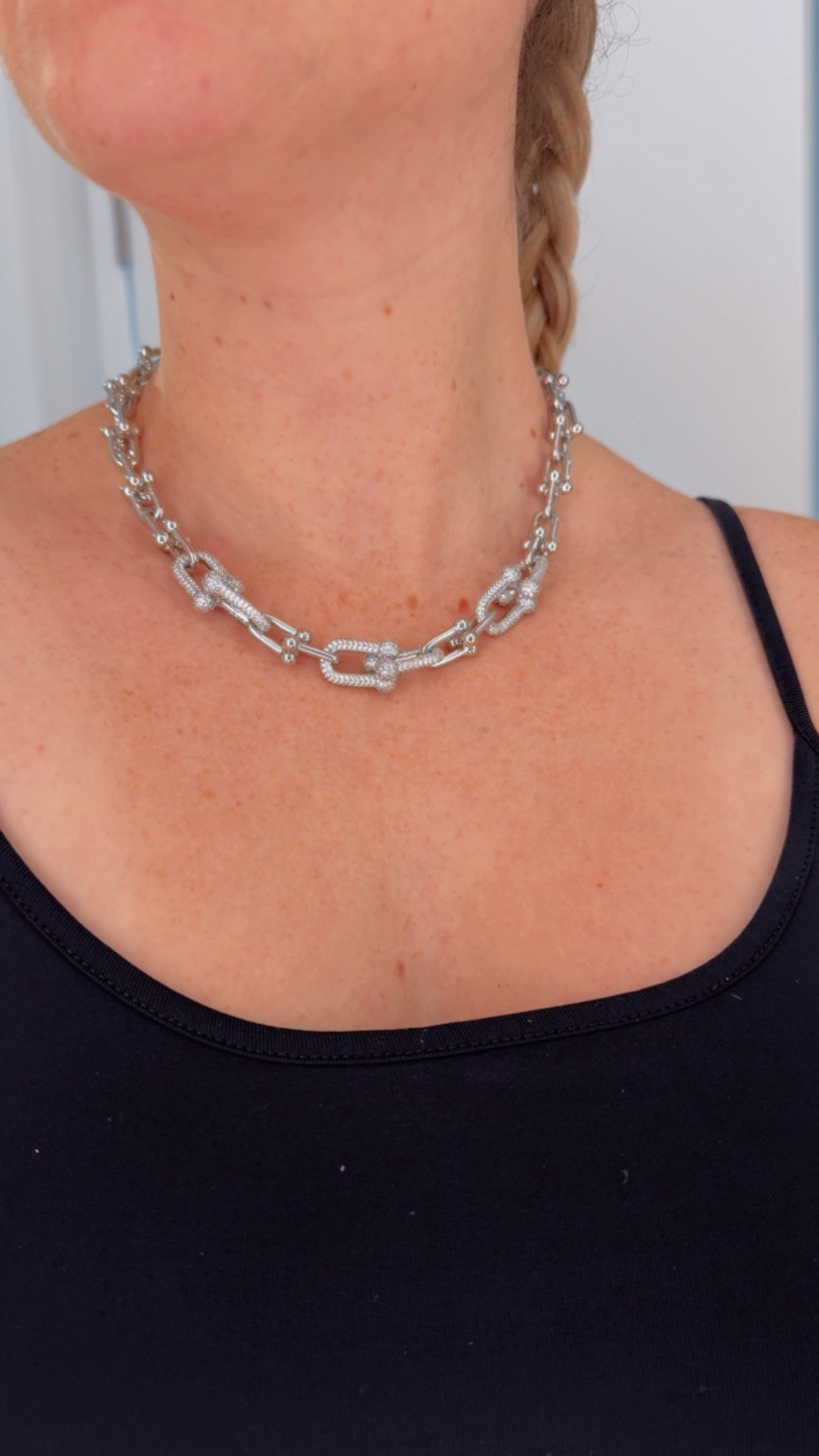 T COLORS SILVER GOLD BRACELET NECKLACE