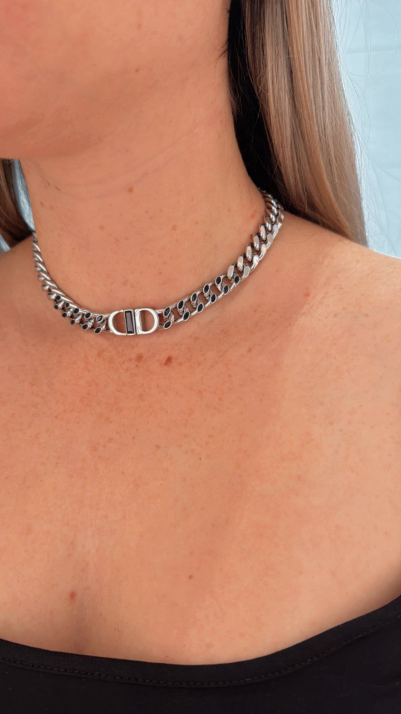 D SILVER NECKLACE BRACELET