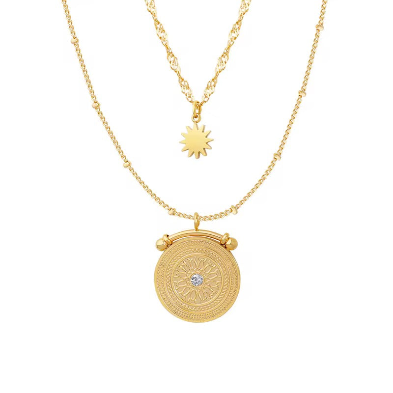 SAMARA GOLD NECKLACE WATERPROOF 18K GOLD PLATED