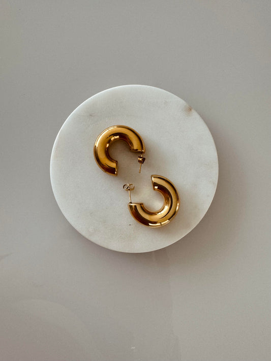 GOLD CHUNKY EARRINGS